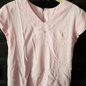 Renmor vintage cotton candypink lace dress Mad Men